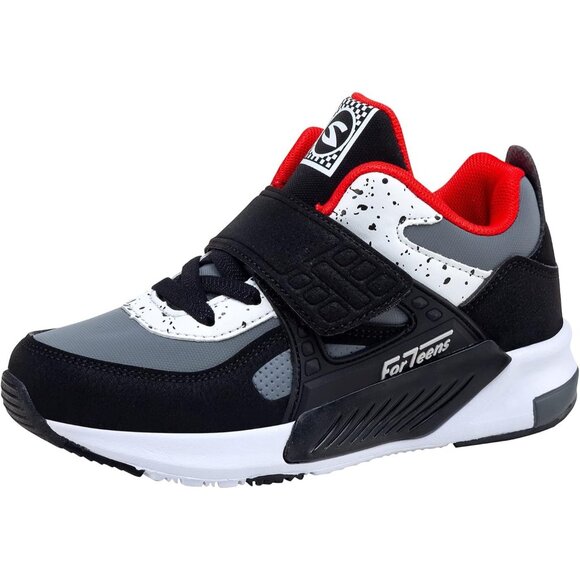Kids Red Lightweight Tennis Athletic Casual Running Shoes Breathable Sneakers - Picture 1 of 7